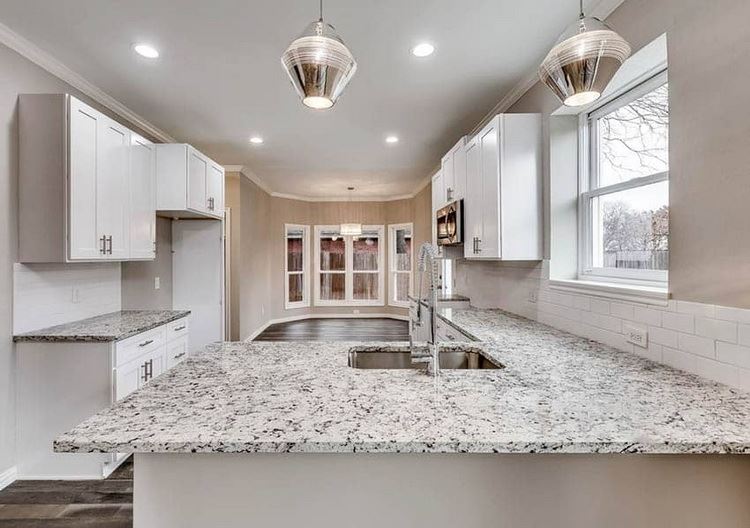 Dallas White Granite Kitchen tops