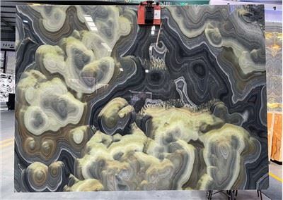 Bubble Grey Onyx Slab
