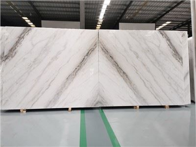 Guangxi White Book-matched Marble Slabs