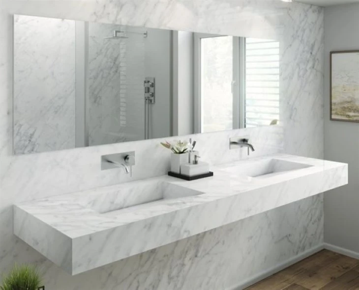 Carrara White Marble Countertop
