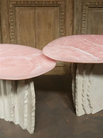 Pink Onyx Table
