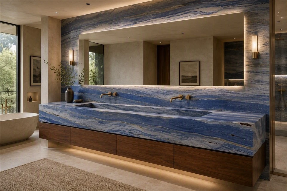 azul-macaubas-quartzite-integrated-sink-vanity