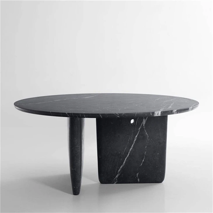 Black Marquina Marble Minima Dining Table