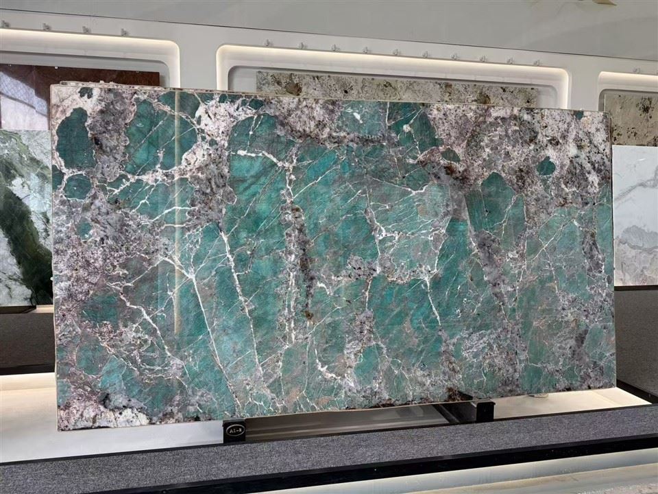 Brazilian Amazonite Quartzite Slab