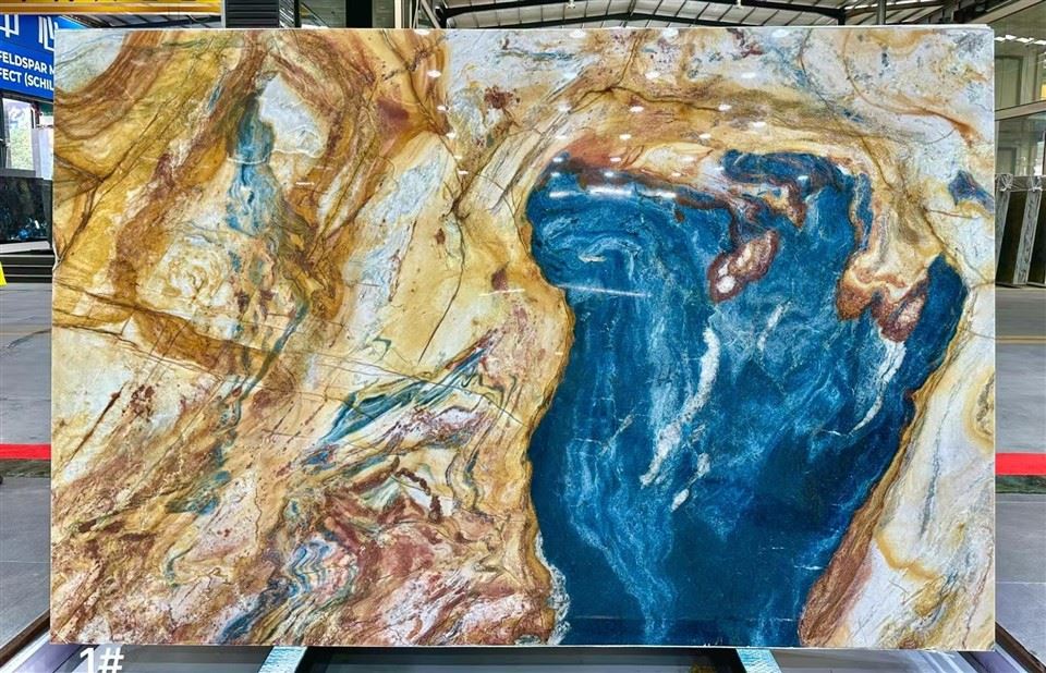 Brazilian Blue Louise Quartzite Slab
