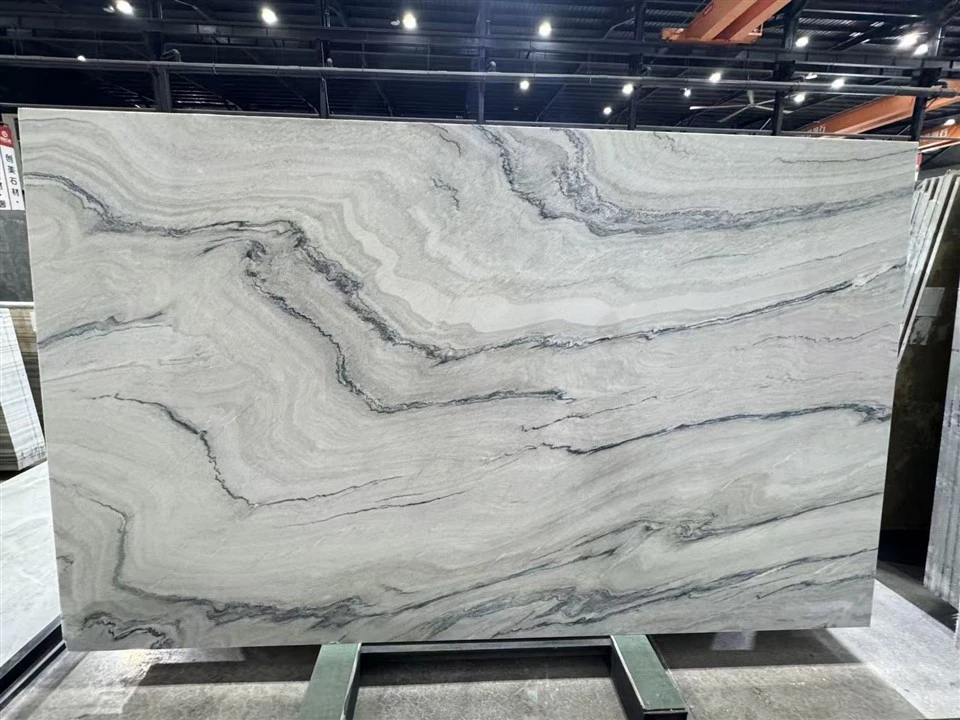 Brazilian Luce Di Luna Quartzite Slab