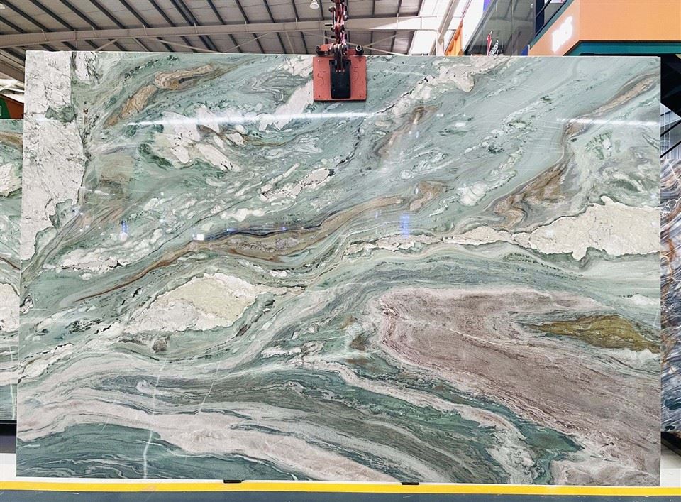 Brazilian Tiffany Green Quartzite Slab
