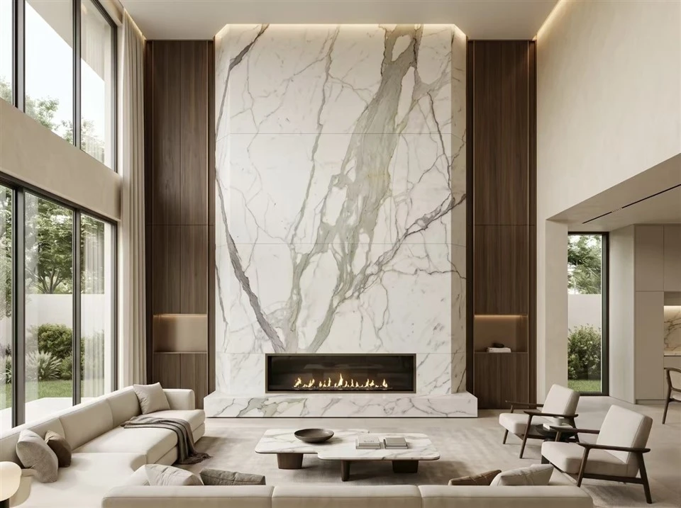 calacatta-marble-fireplace-feature-wall