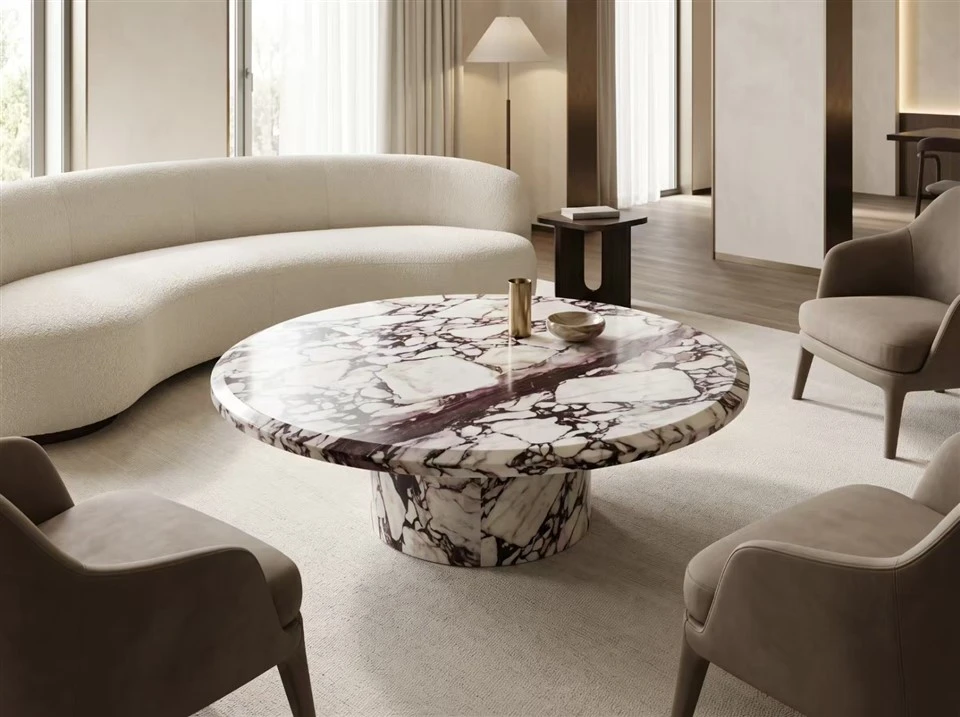 calacatta-viola-marble-round-coffee-table