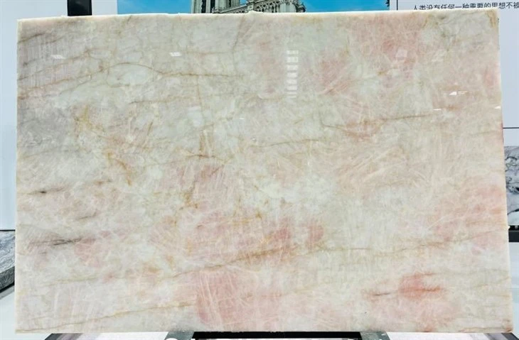 Cristallo Scarlet Pink Crystal Quartzite flooring