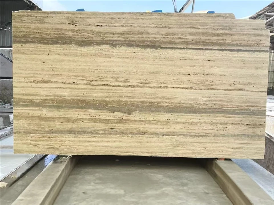 Italian Silver Travertine Slab