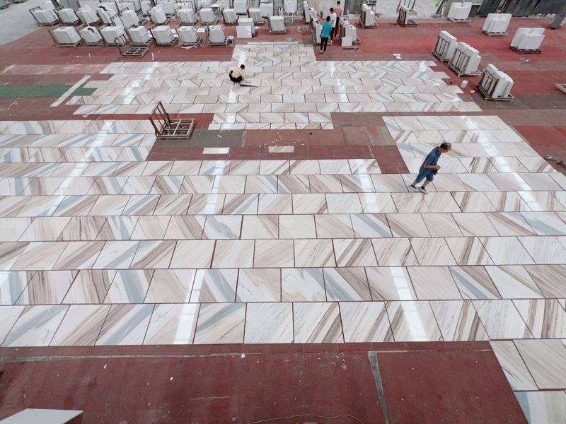 Italy Palissandro White Marble Tile