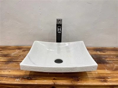 Bathroom White Marble Wash Basin