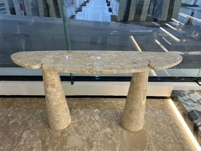 Beige Coffee Marble Table