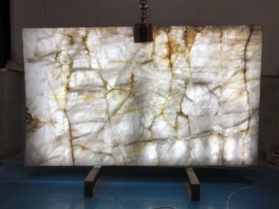 Bianco Crystallo Quartzite Slab