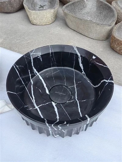 Black And White Marble Washbasin