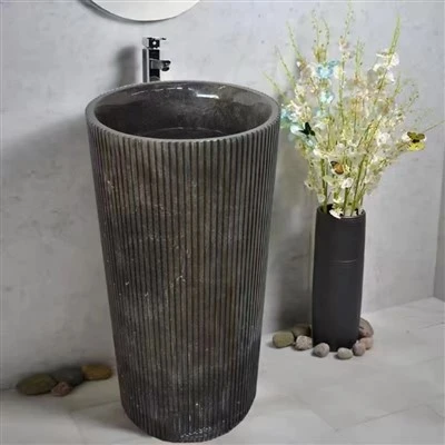 Black Granite Freestanding Sink