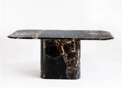Black Marble Dining Table