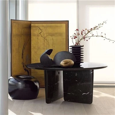 Black Marquina Marble Minima Dining Table