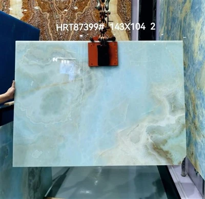 Blue Jade Onyx Marble Slab