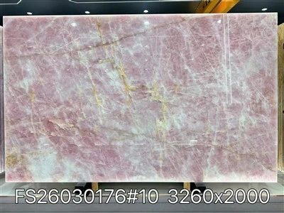 Cristallo Pink Quartzite Slab