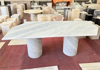 Crystal Marble Dining Table