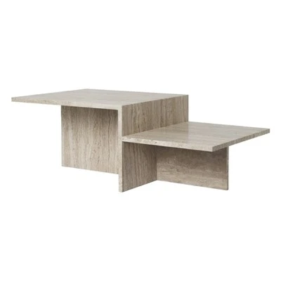 Distinct Travertine Coffee Table