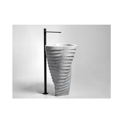 Freestanding Vortice Carrara White Washbasin