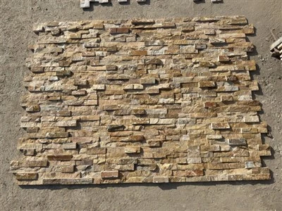 Golden White Natural Ledger Stone