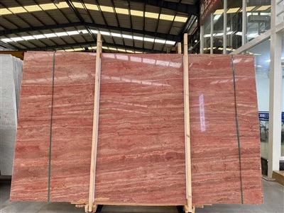Iranian Red Travertine Slab