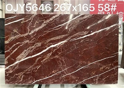 Italian Red Jasper Marble Slab