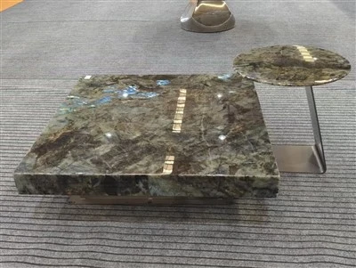 Lemurian Blue Granite Coffee Table