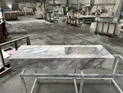 Lilac Marble Countertop With Integrated Sink