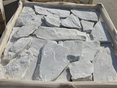 Natural White Quartzite Loose Random Stone Wall Cladding And Corners