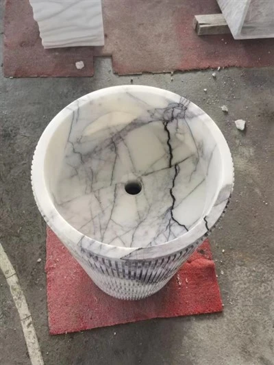 New York Marble Pedestal Sink
