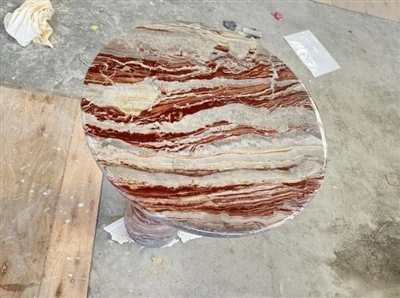 Rosso Marble Coffee Table