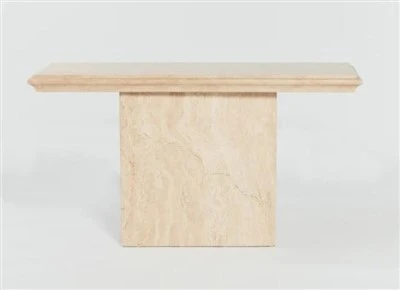 Travertine Console Table