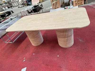 Travertine Dining Table