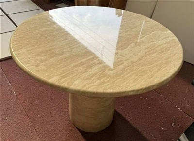 Travertine Round Table