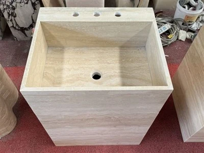 Travertine Vanity Sink